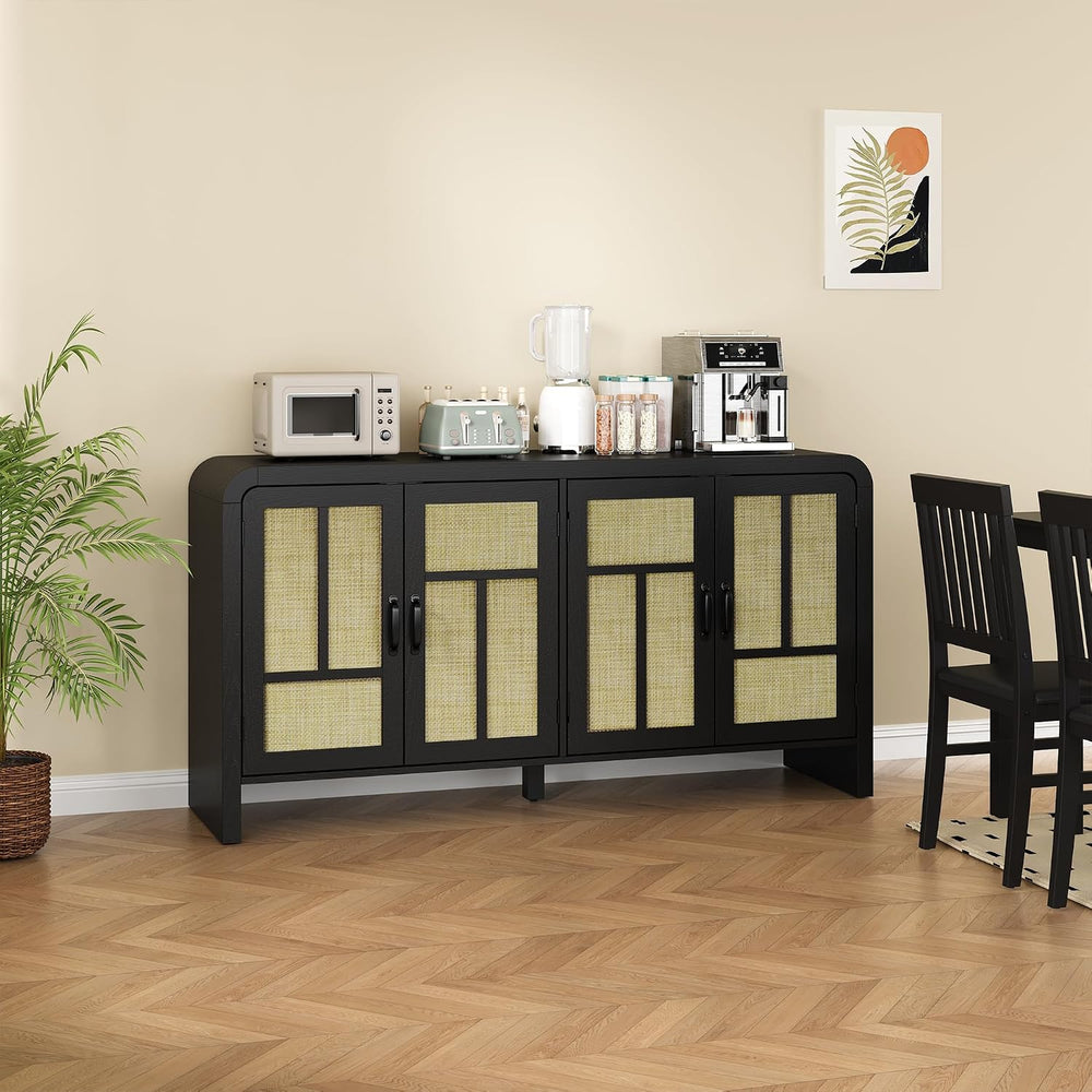 RoyalCraft Buffet Cabinet with Storage Sideboard Accent Farmhouse Credenza wi...