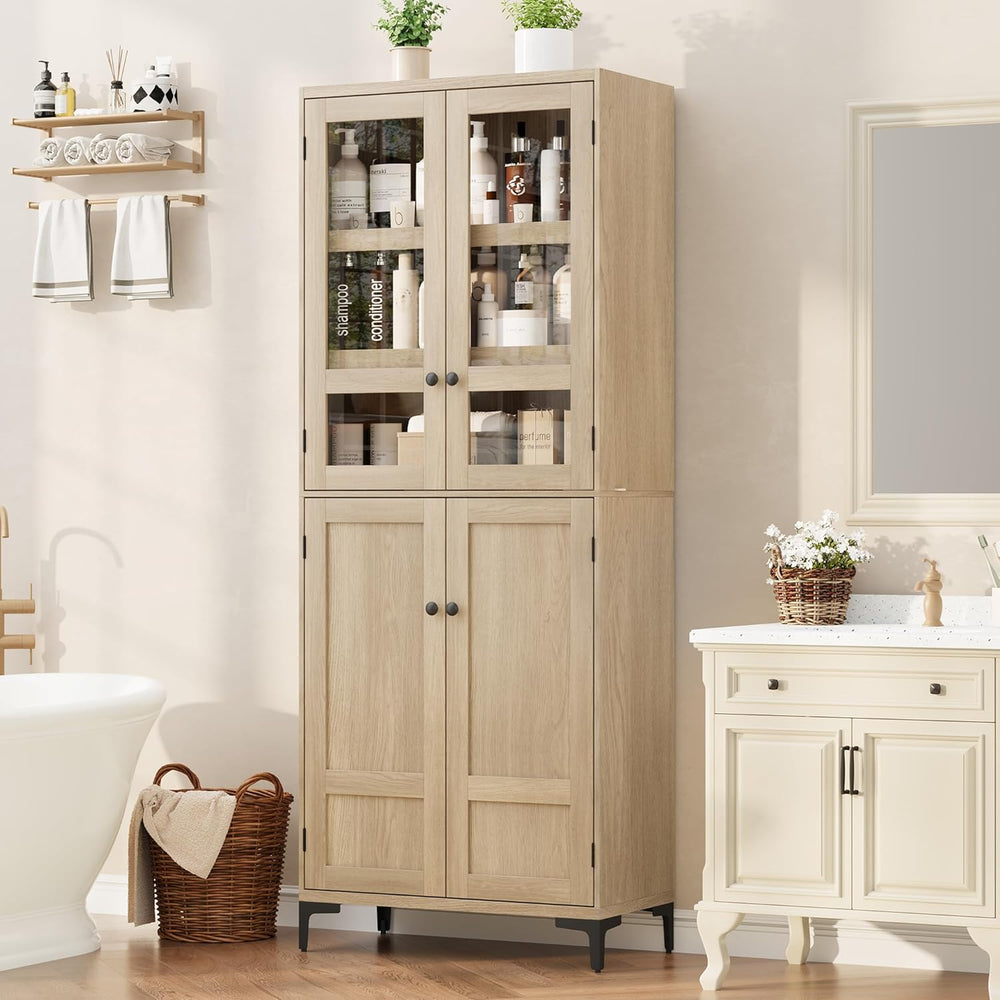 GarveeHome 71 in Tall Storage Cabinet, Kitchen Pantry Cabinet 5 Tier Bathroom...