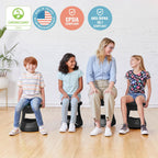 ECR4Kids Active Storage Wobble Stool, 15in Seat Height, Children's Furniture, Black