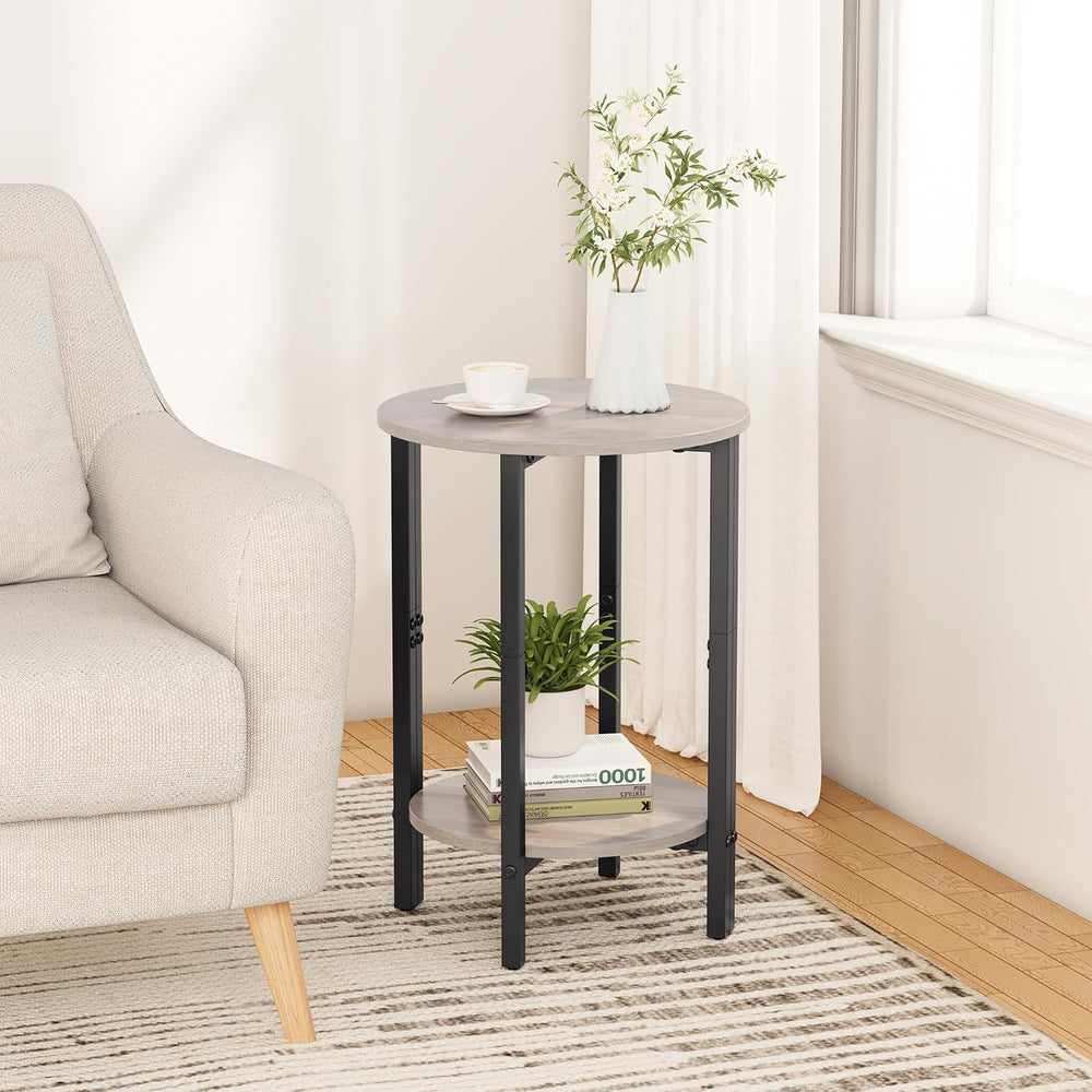 Vagusicc Side Tables Small End Tables, Set of 2 Half Round Side Table for Liv...
