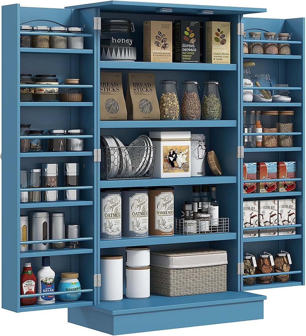 Kitchen Pantry Cabinet Buffet Sideboard for Coffee Maker & Toaster,Snacks...
