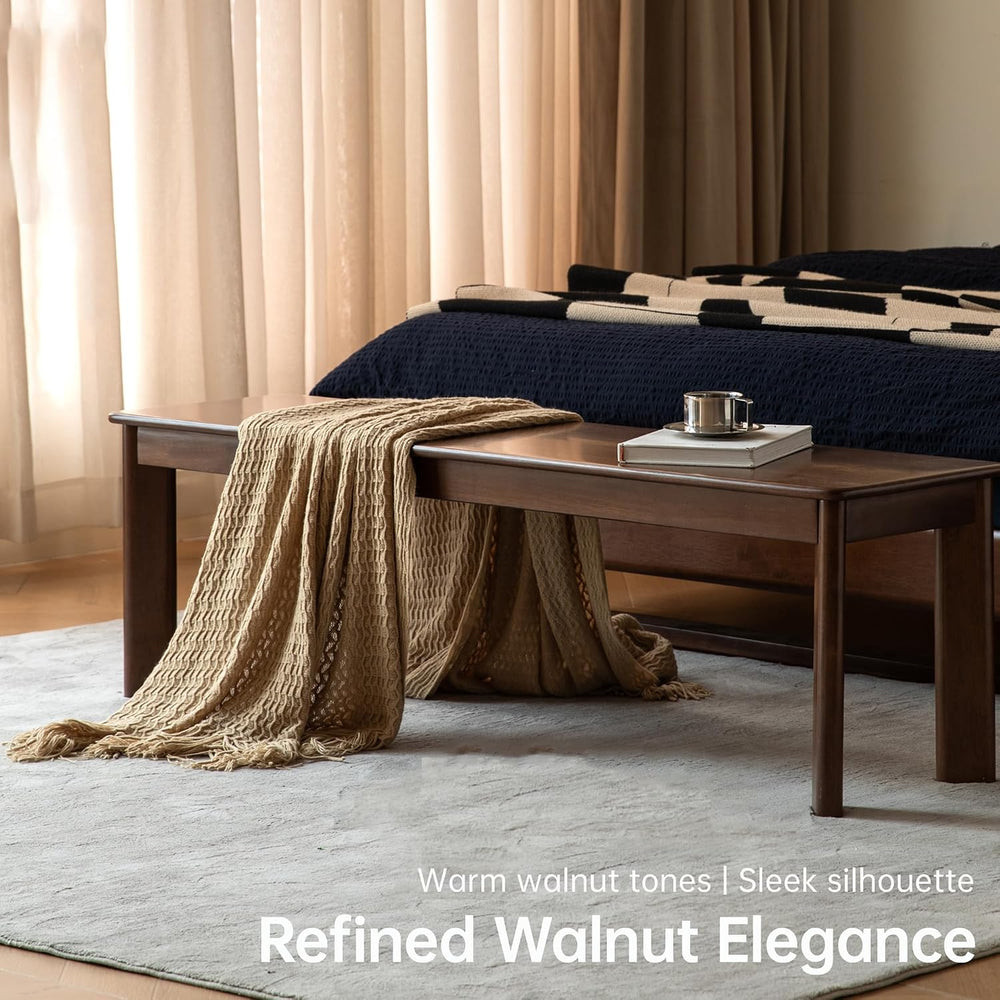 YESWOOD 100% Solid Wood Dining Bench for 2-3 People, Wooden Kitchen Bench wit...