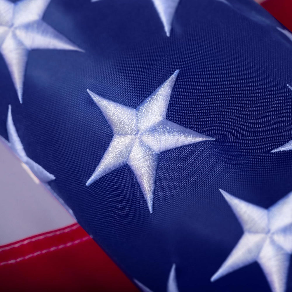 American Flag 6x10 ft Long Lasting US Flag, Heavy Duty Polyester, Embroidered...