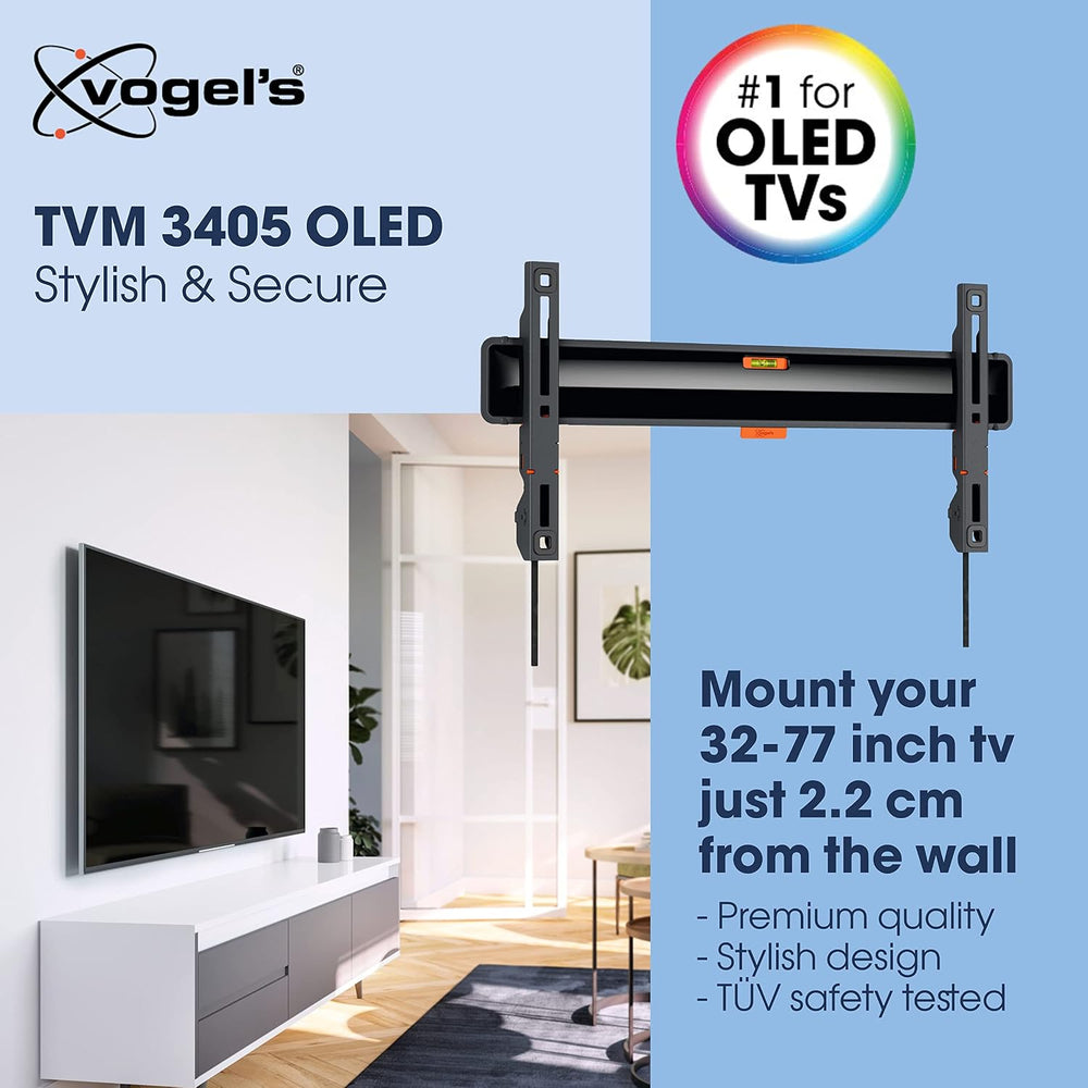 Vogel's TVM 3405SP Flat OLED TV Wall Mount for 32-77 inch TV, Max. 50kg, ...