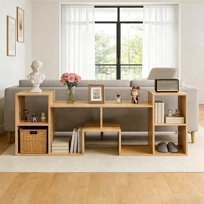 Lightdot 65 inch TV Stand, Modern Entertainment Center with Storage Open Shelf Large Capacity for Collection, Media TV Table Consoles for Living Room/Bedroom/Sofa Cabinet, Easy Assembly - Walnut