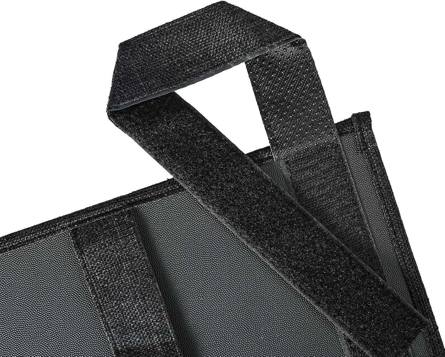 Linen Bedside Caddy, Bedside Storage Organizer for Hospital Beds, College Dorm Rooms or Baby Bed (6 Pockets-Black)