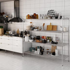 24" Deep x 72" Wide x 64" Height Wire Shelving Kit | 4-Tier | NSF Commercial Storage Rack Unit