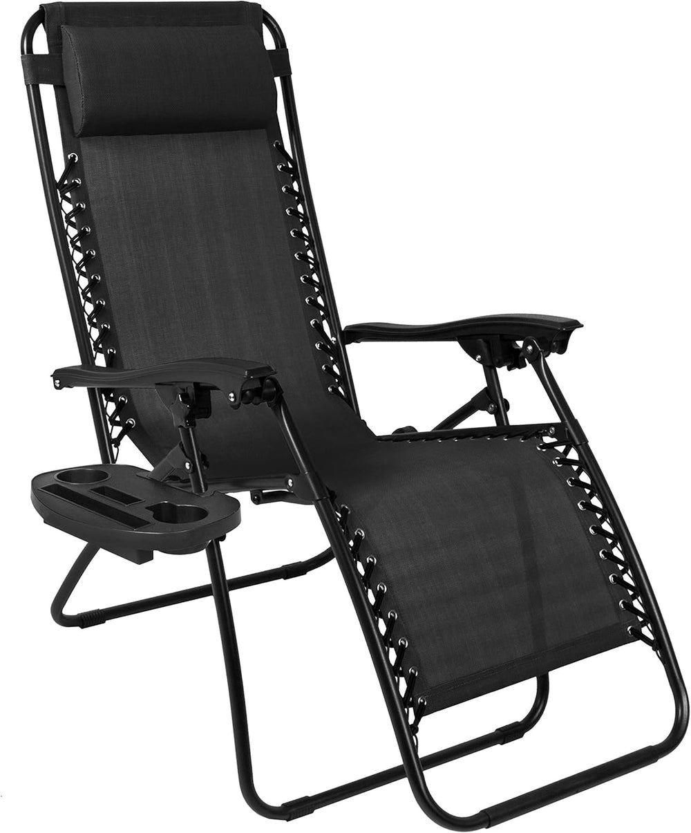 Best Choice Products Set of 2 Adjustable Steel Mesh Zero Gravity Lounge Chair...