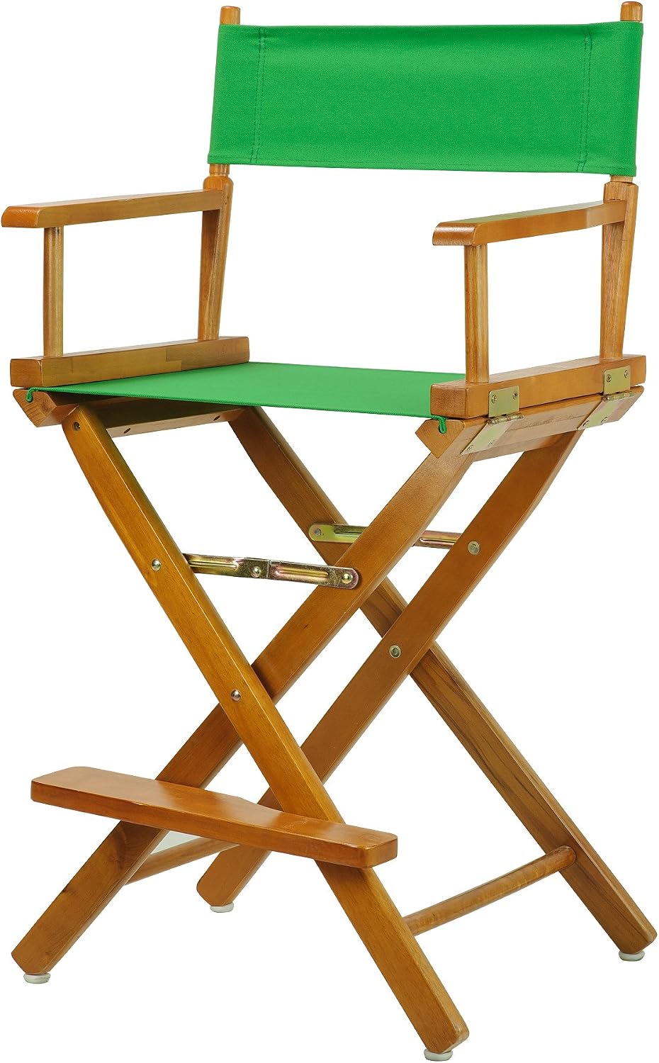 Casual Home Director's Chair ,Honey Oak Frame/Green Canvas,24" - Cou...