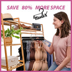 3 Pack Tank Top Hangers Space Saving, Bra Hangers for Closet Organizer, Bra Organizer for Closet, Space Saving Organizers and Storage for Dorm & Apartment for Tankto (Black)