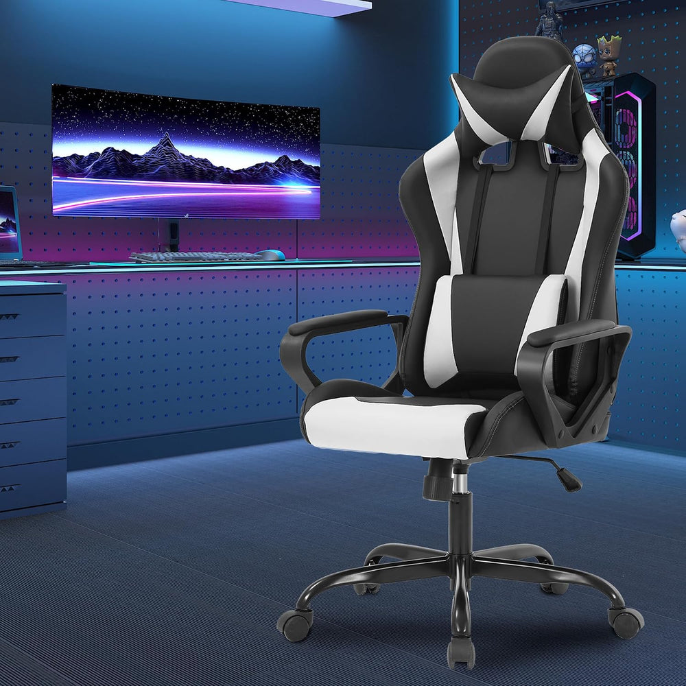 PayLessHere Ergonomic Racing Desk Chair Gaming Chair Computer Chair with Armr...