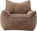 EBENCHICO Giant Bean Bag Chair for Adults, Corduroy Large Bean Bag Chairs for Teens with Armrests, Comfy Adult BeanBag Chair Sofa Couch with Filler Included for Bedroom Living Room