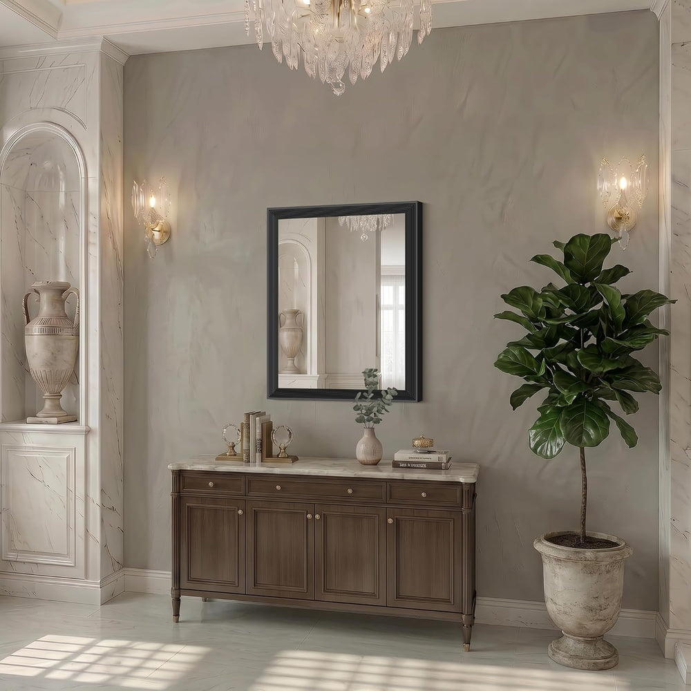 DESBING 24"x30" Black Bathroom Mirrors for Over Sink, 3MM Tempered ...