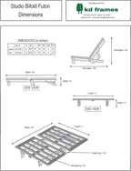 Studio Bifold Futon (Queen)
