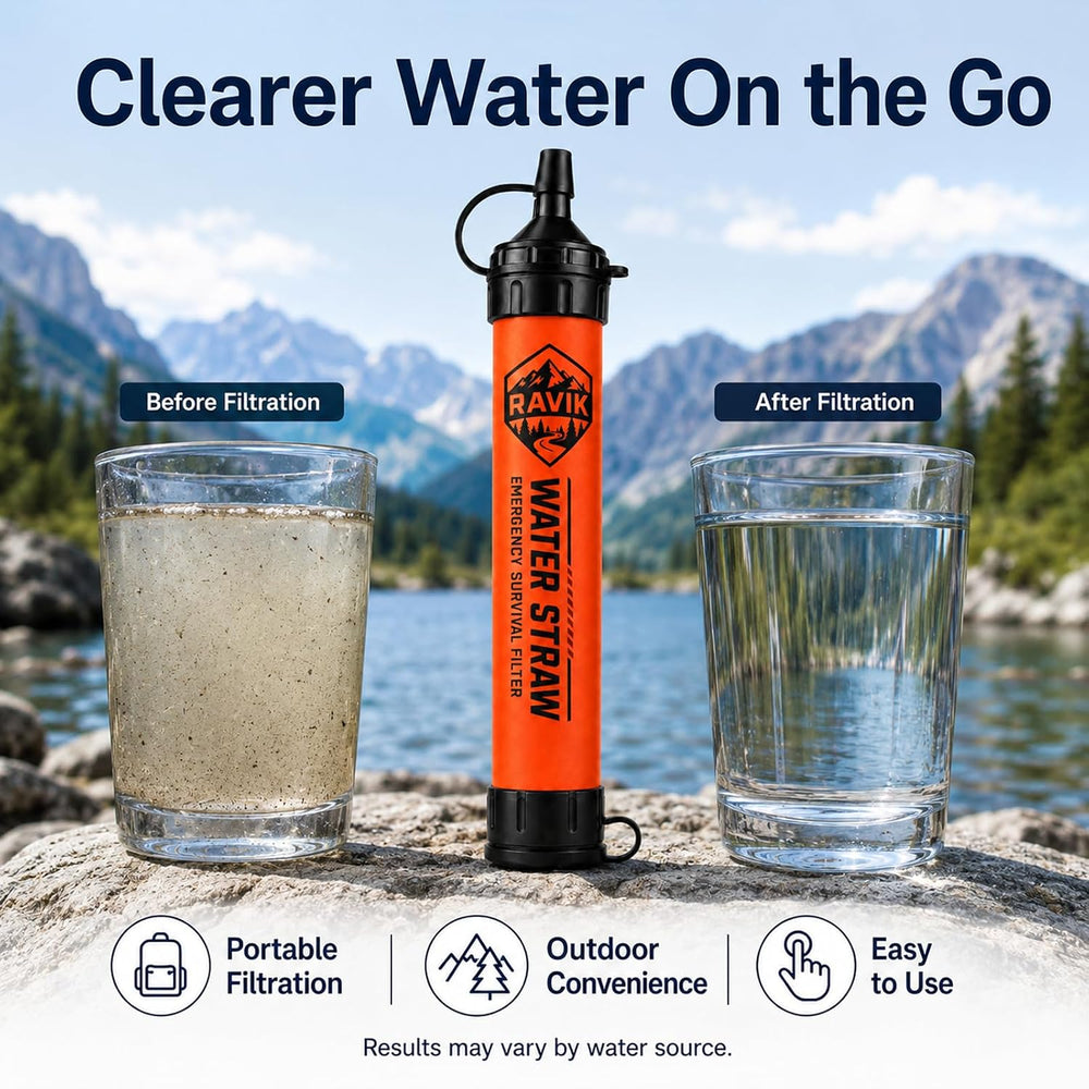 Water Filter Straw, 2PCS