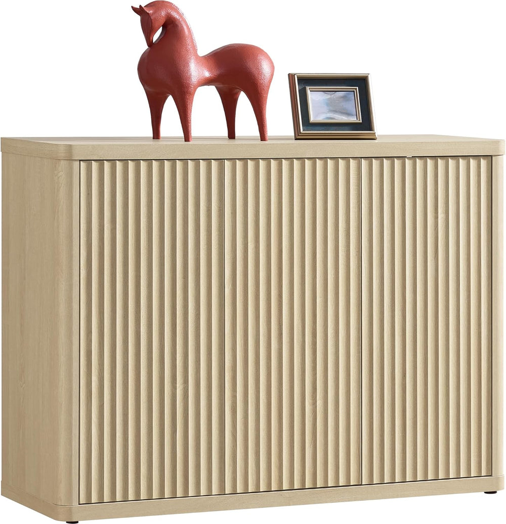 SICOTAS Buffet Cabinet with Storage Accent Sideboard with 3 Doors Modern 46.6...