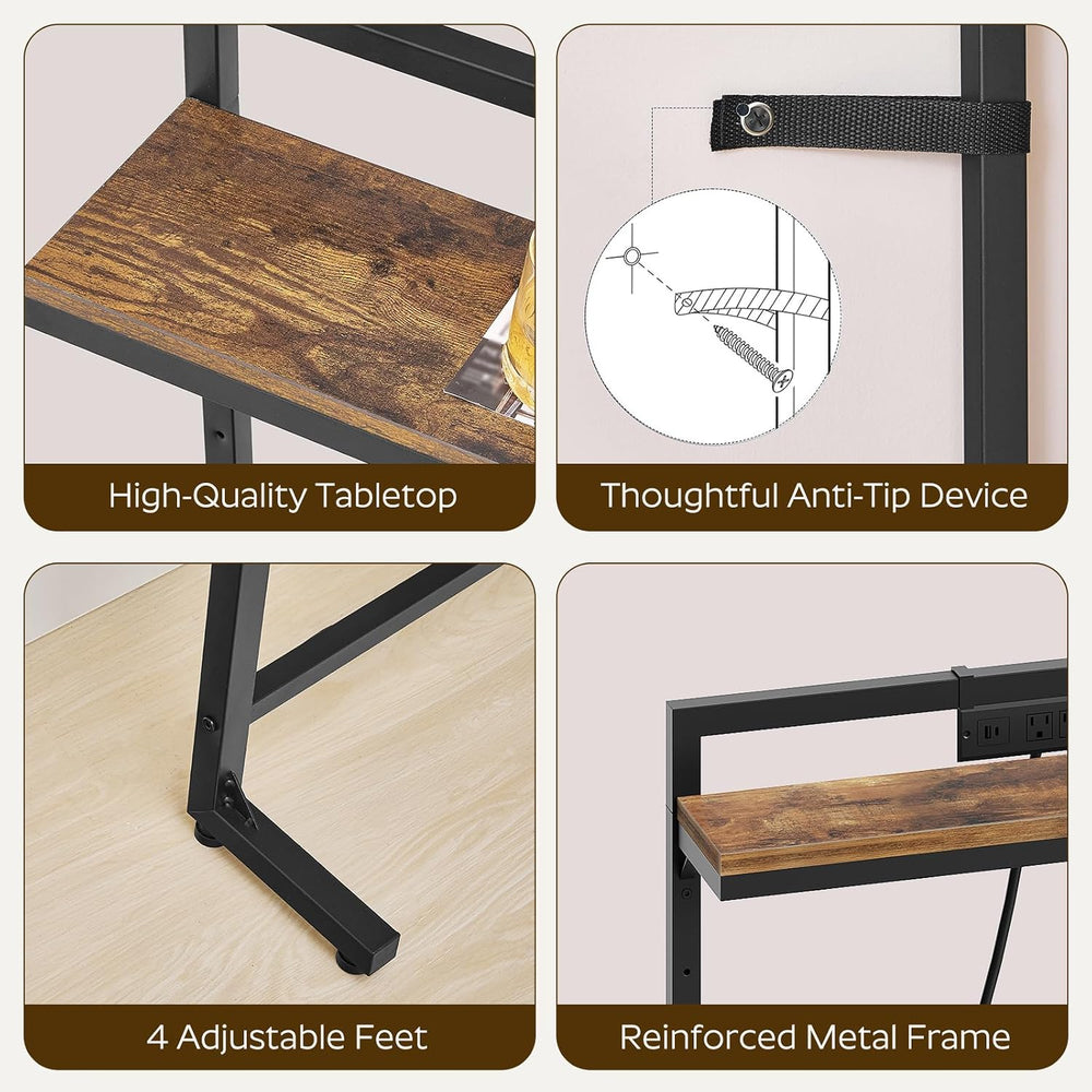 YATINEY 78.7'' Narrow Console Table with Adjustable Height (27.6'...