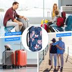 YOUSHARES Insulin Cooler Travel Case - Travel Medicine Cooler Bag for Insulin and Diabetes Supplies Travel, Insulin Case with 2 TSA Approved Gel Ice Pack (Magnolia)