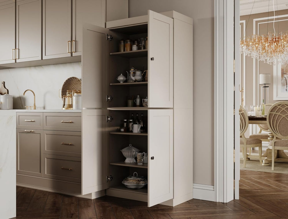 Palace Imports Solid Wood Kitchen Pantry Cabinet - 71.5" Tall x 32"...