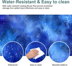Starry Sky Gaming Mouse Pad 31.5"x11.8"Desk Mat Anti-Slip Rubber Base & Durable Stitched Edges for Gamers Smooth Mouse Writing Surface for Desk Office/Home