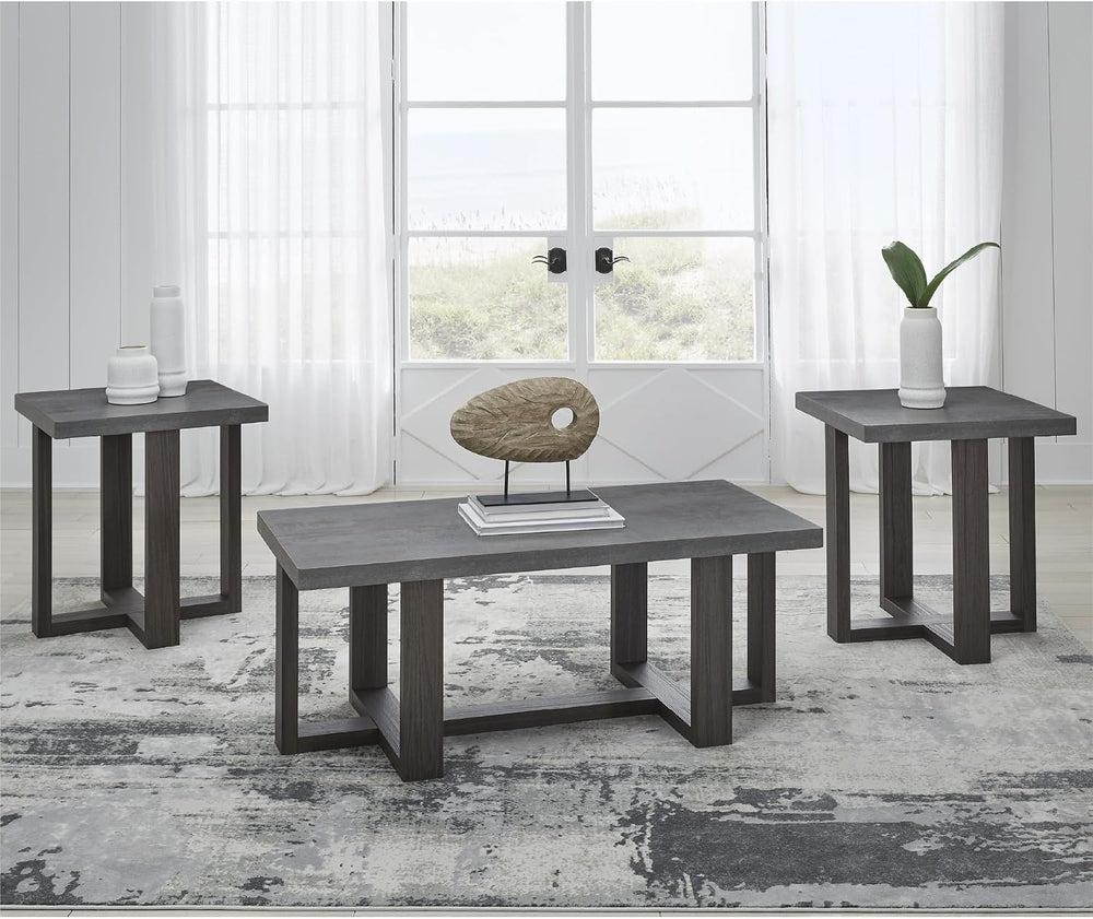 Signature Design by Ashley Dynnford Industrial Water Stain Resistant Table, S...