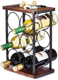 ALLCENER Countertop Wine Rack, Wood Wine Bottle Holder, Perfect for Home Decor & Kitchen Storage Rack, Bar, Cellar, Cabinet, Pantry, etc (Hold 6 Bottles)