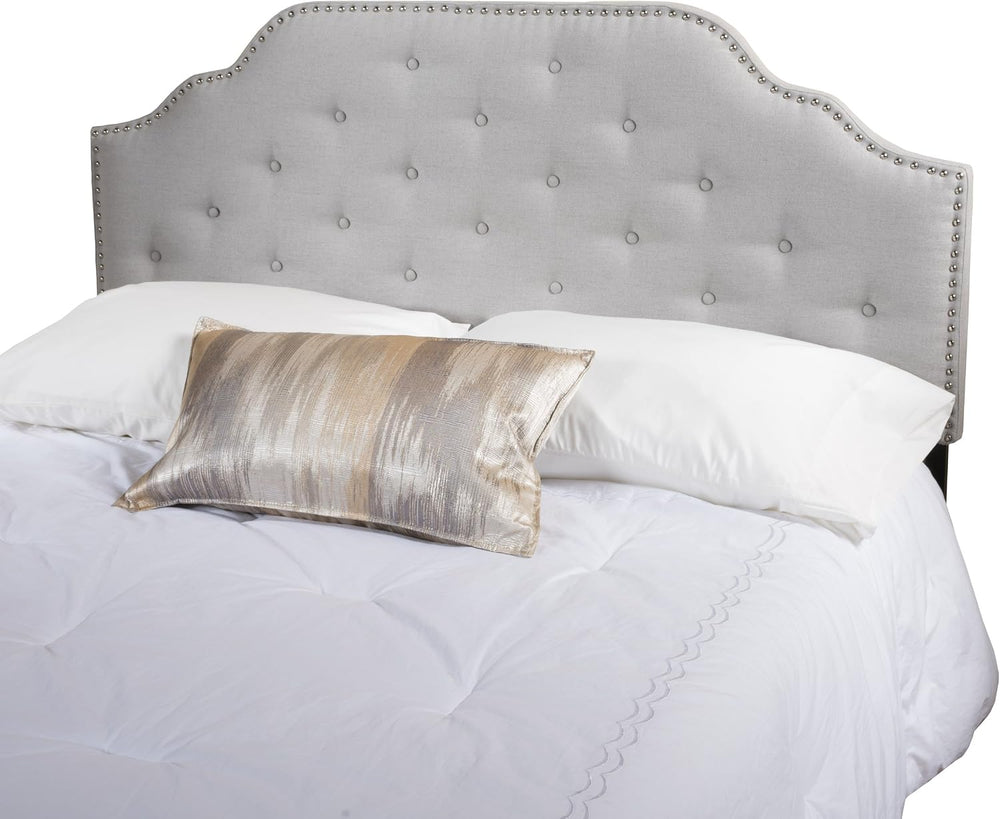 Christopher Knight Home Austell Fabric Headboard, Queen / Full, Light Grey