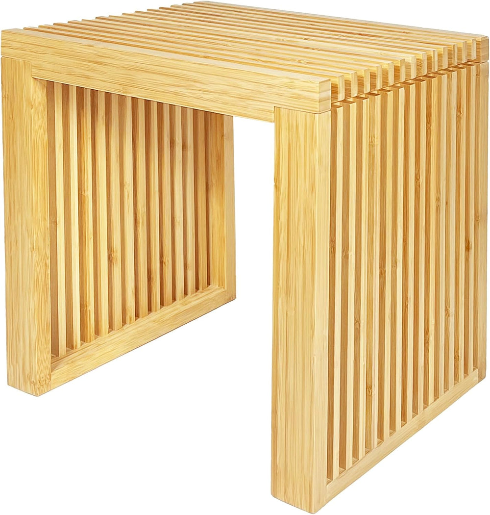 Bamboo Dining Bench Woodden Bench Seat for Kitchen, Living Room, Dining Room,...