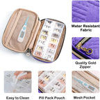 BAGSFY Pill Organizer Case 2 Times a Day- Weekly Medicine Organizer Travel Pill Box with Removable 7 Day Medicine Case Container for Fish Oil, Vitamin, Supplement