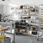 14" Deep x 54" Wide x 74" Height Wire Shelving Kit | 8-Tier | NSF Commercial Storage Rack Unit