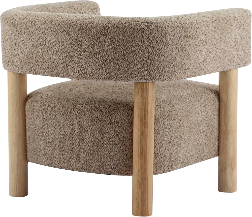 Christopher Knight Home Carly Low Profile Accent Chair, Round Backrest Side C...