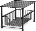 SimpleHouseware Stackable Under Sink Cabinet Sliding Basket Organizer Drawer, Black