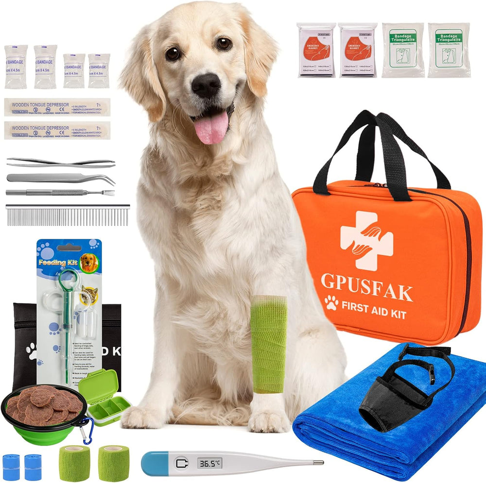 Dog First Aid Kit - Pet First Aid Kit for Dogs and Cats Pet First Aid Supplie...