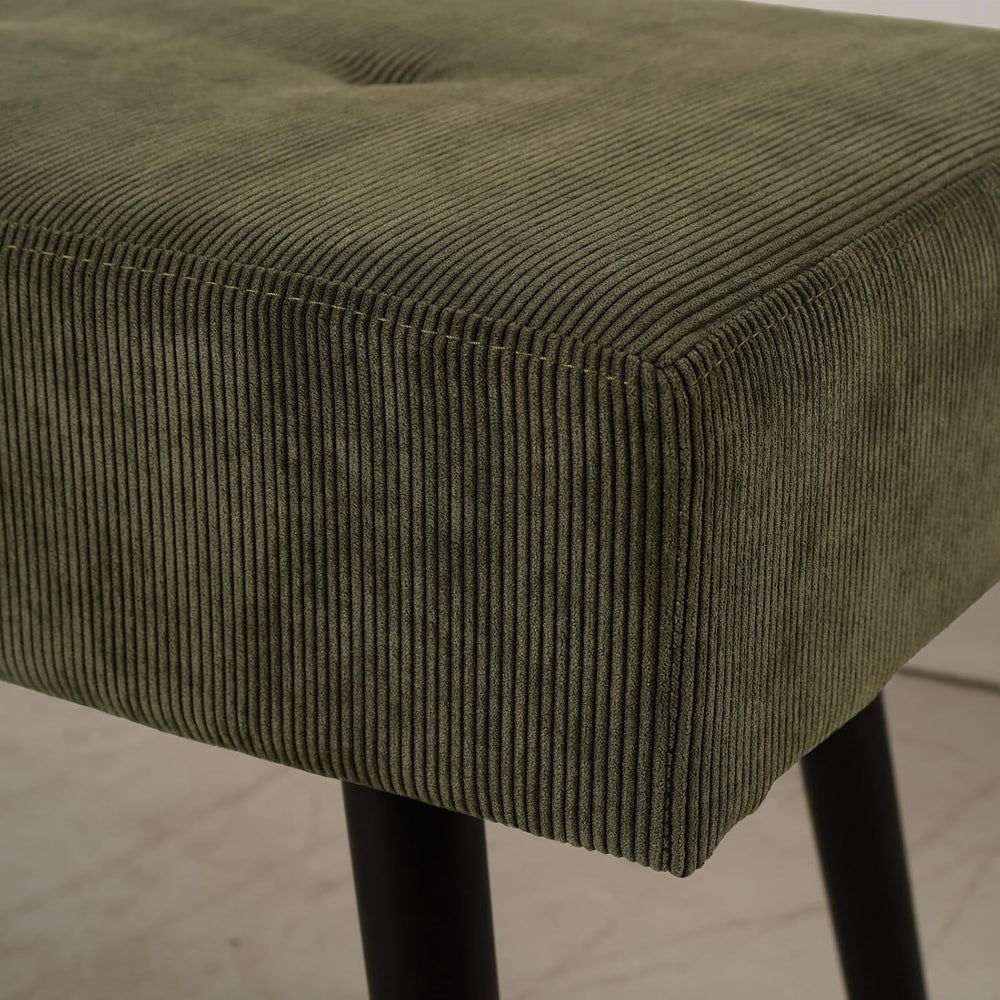 Comfy to go Entryway Bench - Green Bench for Bedroom, Modern Ottoman End of B...