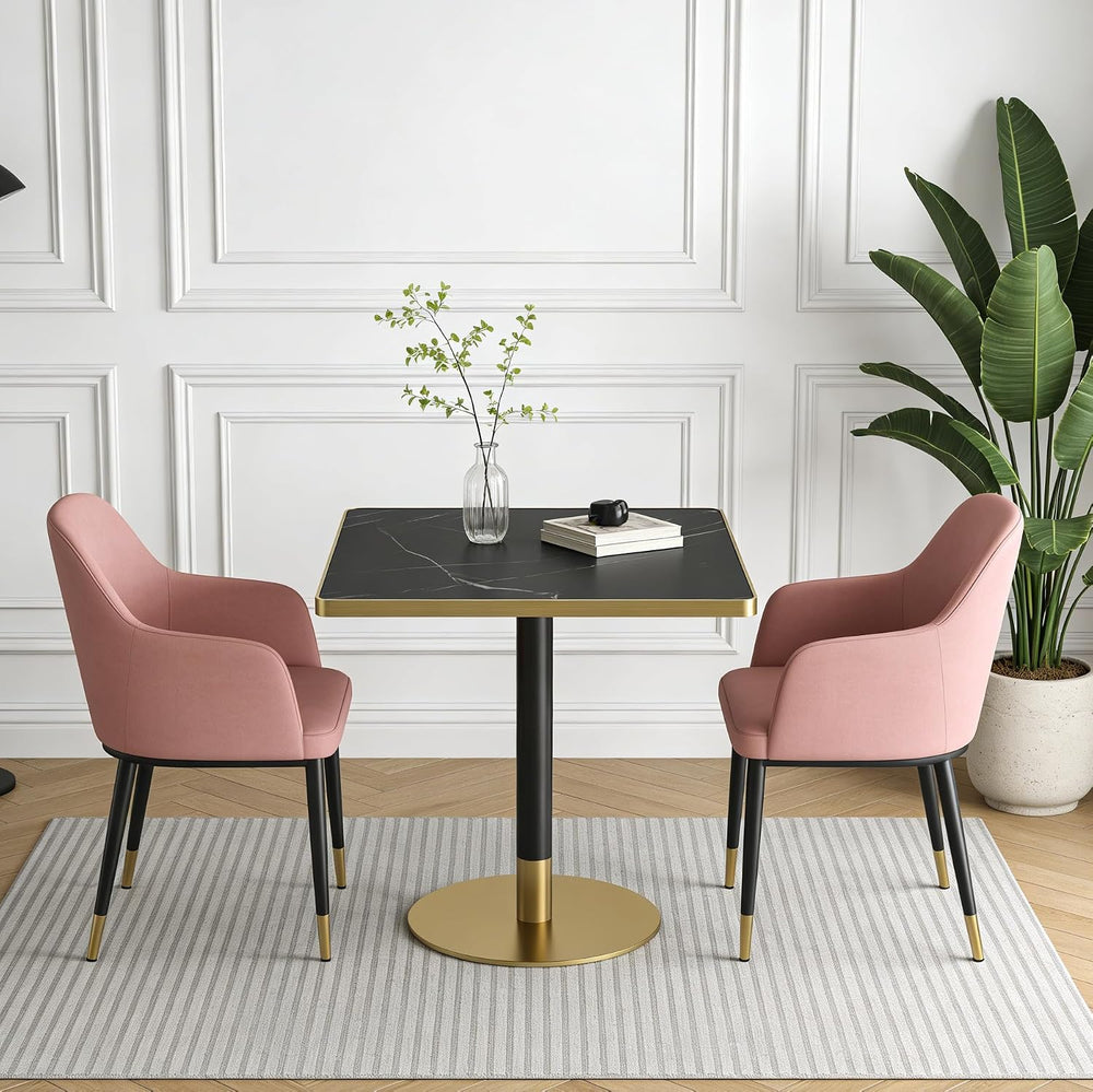 SSLine Square Dining Table for 2 Modern Luxury Marble Sintered Stone Kitchen ...