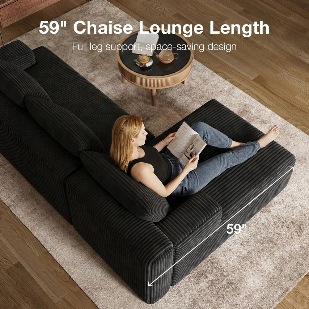 Novilla L-Shape Sectional Couches for Living Room with Smarts Coil® Support, ...