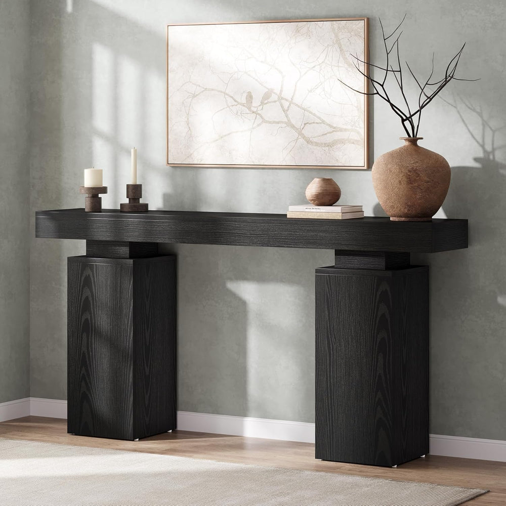 Tribesigns 63-Inch Long Console Table, Farmhouse Entryway Table Behind Couch,...