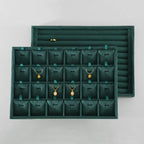 Necklace Display Tray, Velvet Jewelry Organizer, Premium Pendant Display,Luxury Earrings Organizer,Green Necklace Organizer