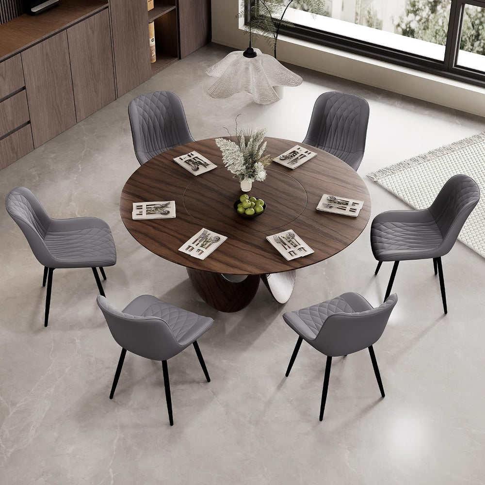 Rowill Dining Chairs Set of 2 Modern Faux Leather Kitchen Chairs with Thicken...