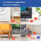 The Original Wobble Wedge Rigid Plastic Shims-MADE IN USA- Heavy-Duty Leveling Wedges for Furniture, Tables, Toilets, Home Improvement & Work Projects-Transparent Plastic Shim, Leveling Feet, 300 Pack