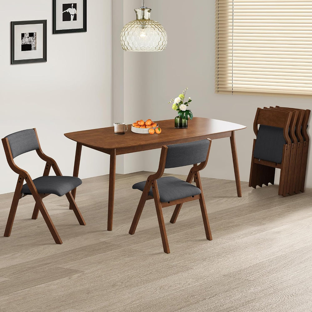 Folding Upholstered Dining Chairs 2-Piece Set,Ready to go. | Upholstered with...