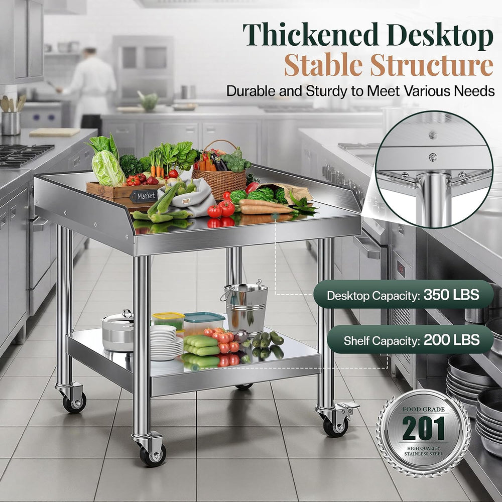 Jocisland 25"x28" Stainless Steel Equipment Stand & Equipment G...