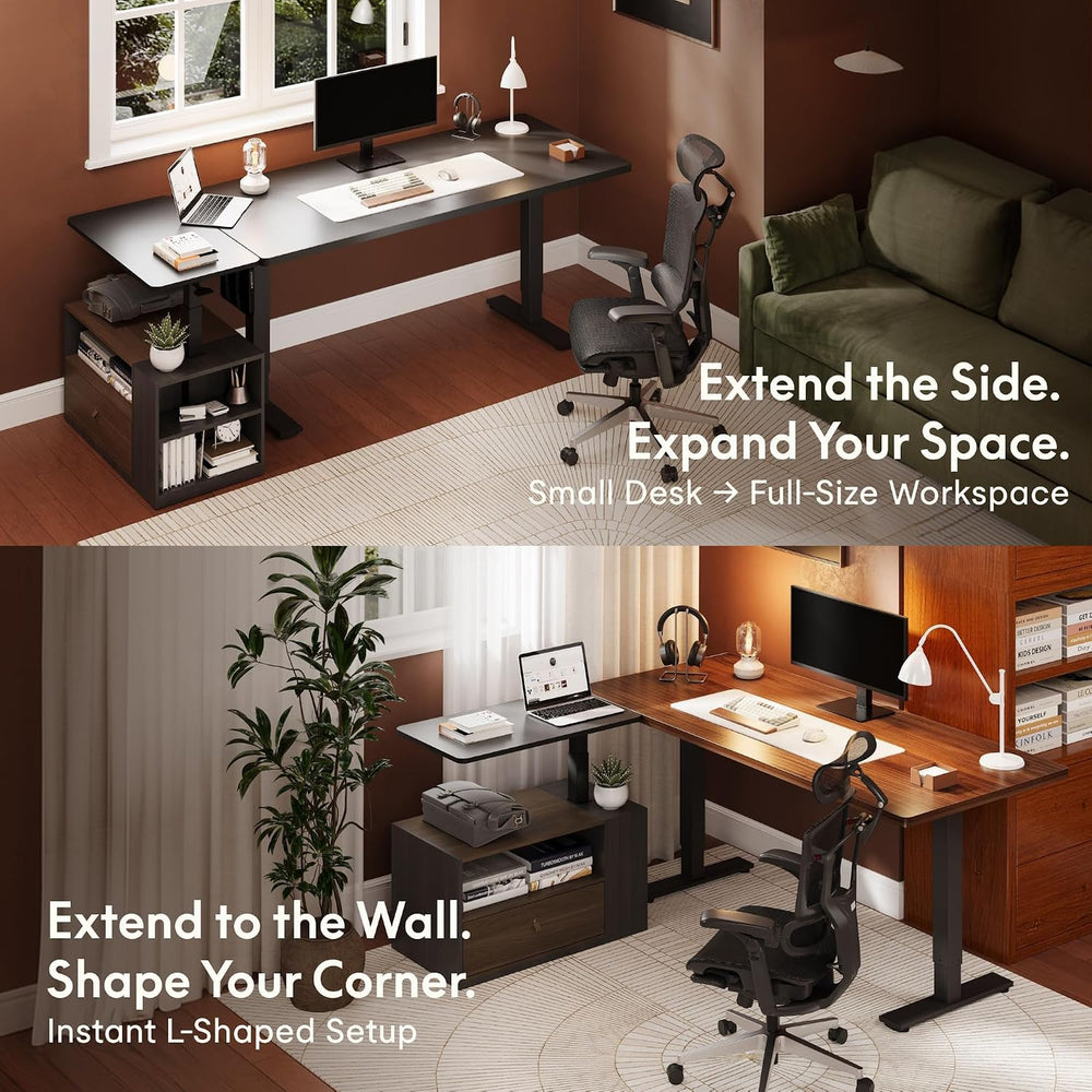 FLEXISPOT H7 CAB End Table with Drawers Storage,Narrow Side Table Nightstand ...
