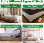 ECOHomes Non Slip Mattress Gripper Pad Stop Mattress, Keep Topper from Sliding - Anti Slip Grip Pads Holder Stop Couch Cushion, Sofa Cushions, Patio & Furniture to Prevent Sliding (Twin)