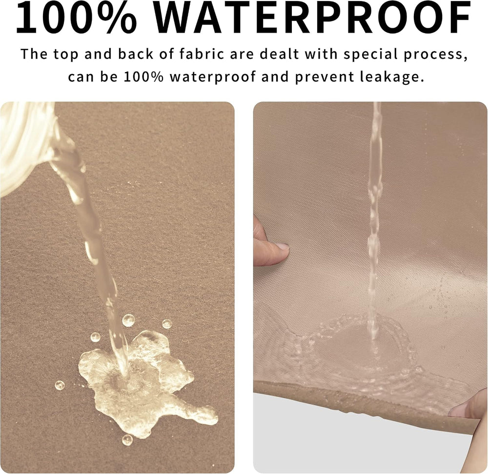 Easy-Going Waterproof Stretch X-Large Rectangle Ottoman Cover Footstool