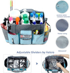 Cleaning Caddy for Cleaning Suppliers Organizer with Pockets for House Cleaning Essentials, Cleaning Organizer, Wearable Cleaing Bag Tote, Storage Caddy for Housekeeping