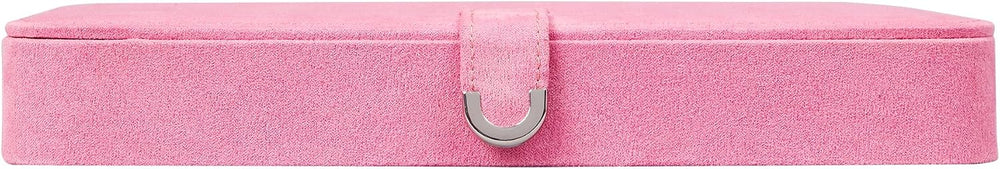 Mele and Co Cameron Plush Fabric Jewelry Box in Pink