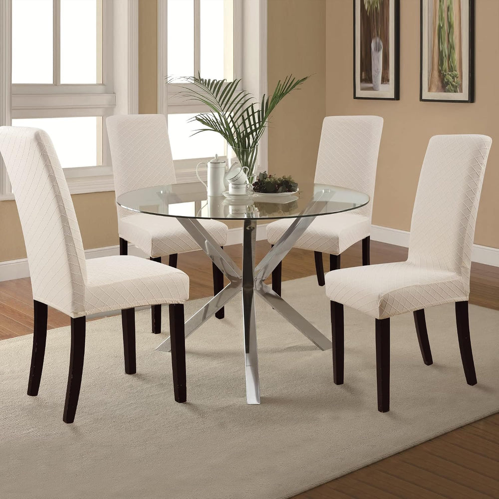 Fuloon Waterproof Dining Chair Covers, Parsons Chair Slipcover, Super Fit Str...