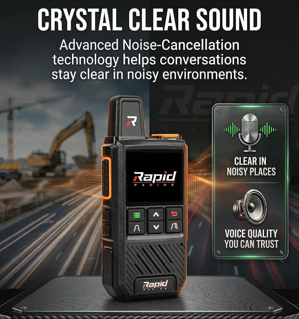 Rapid Radios G1 - Nationwide LTE Walkie-Talkies - Unlimited Range Cellular Pu...