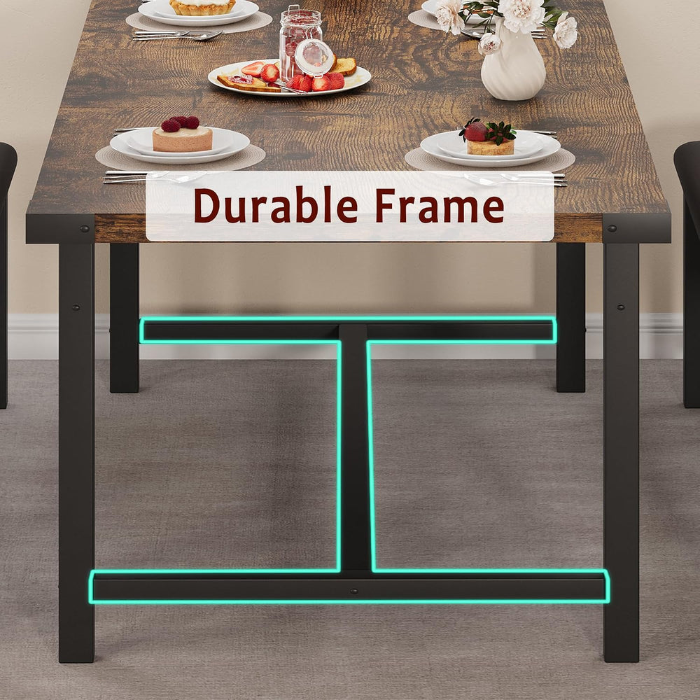 GarveeHome 5 Piece Extendable Dining Table Set for 4-6, Kitchen Table & 2...